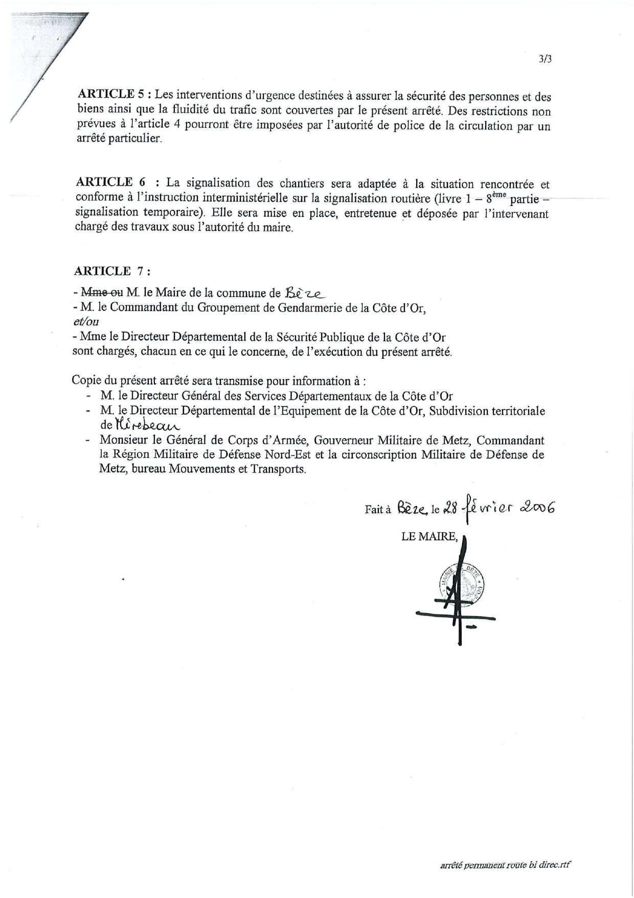 arrêté permanent RD page 0003